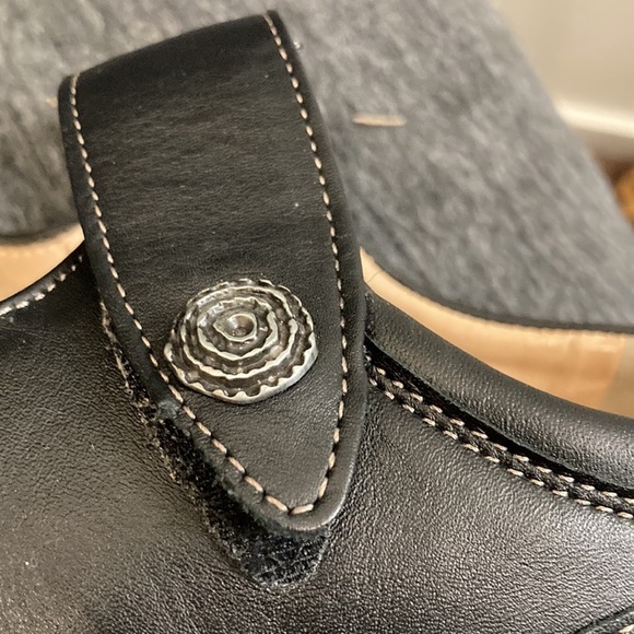 FINN COMFORT Sz 41 Velcro Closure  Leather Mary Jane Sandals Made in Germany - Picture 7 of 12